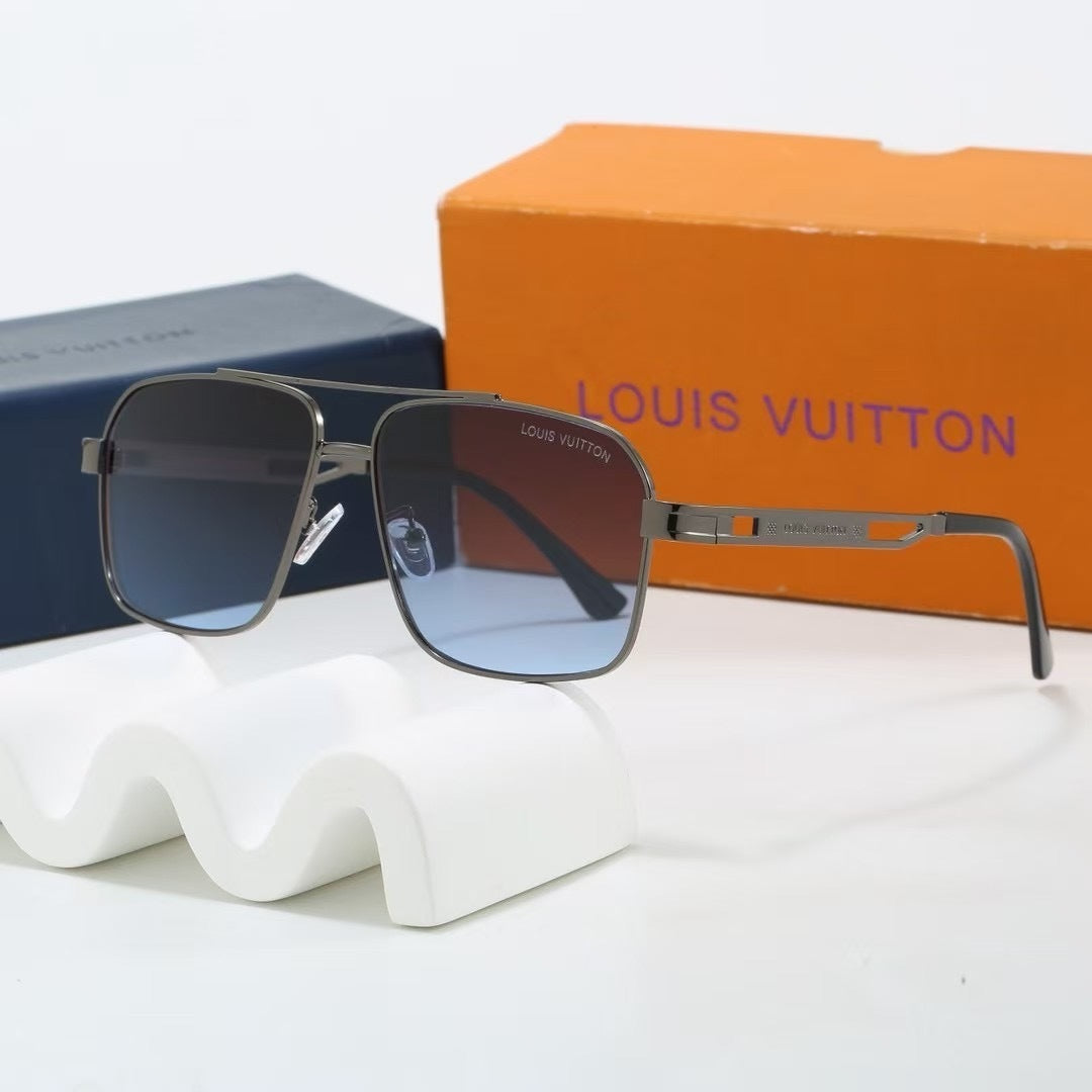 Louis vuitton Double Bridge Metal Square Sunglasses Square