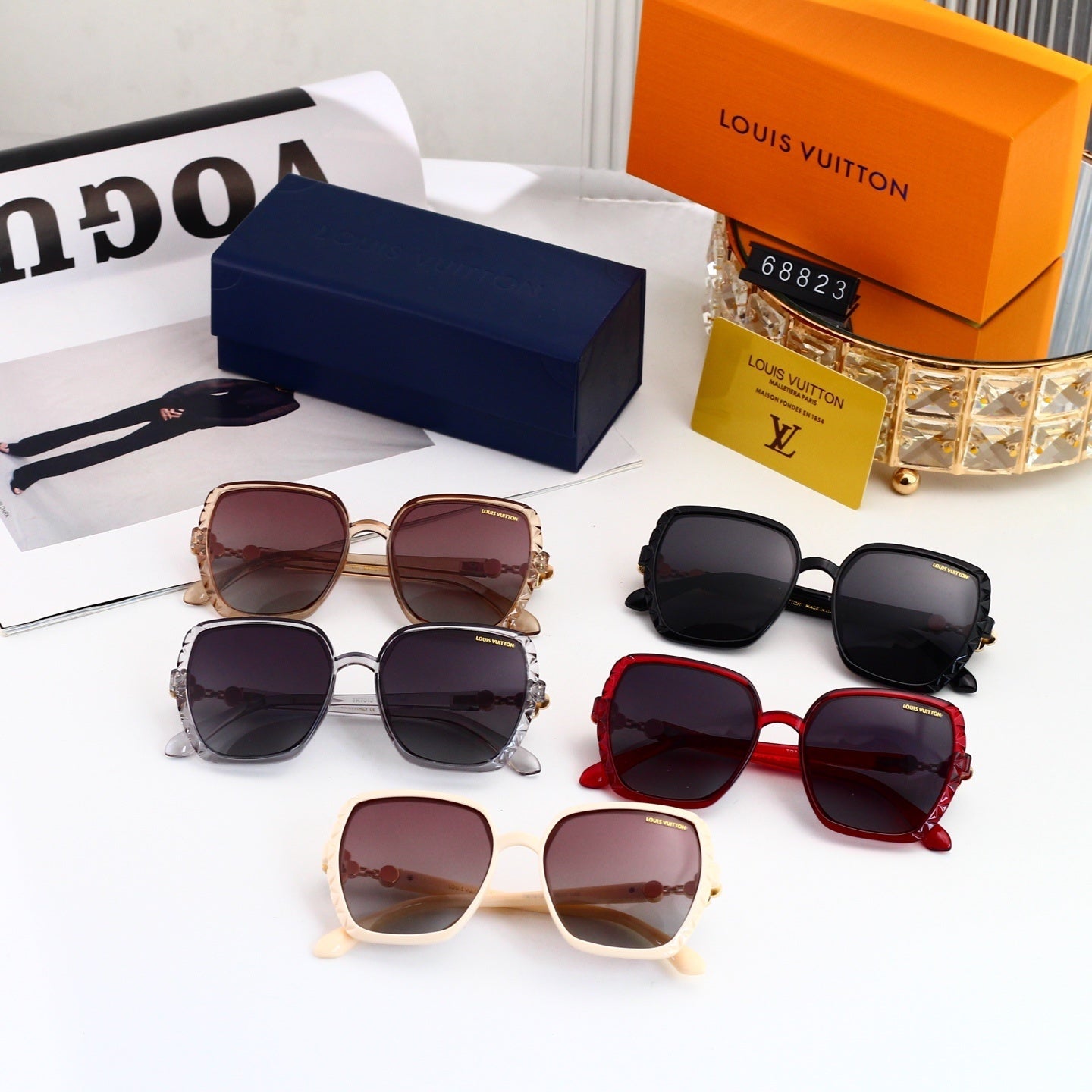 Louis vuitton Vintage Oversized Fashion Sunglasses in Multiple Colors 68823 Mixed
