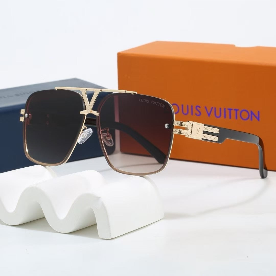 Louis vuitton V-Logo Double Bridge Aviator Sunglasses Aviator
