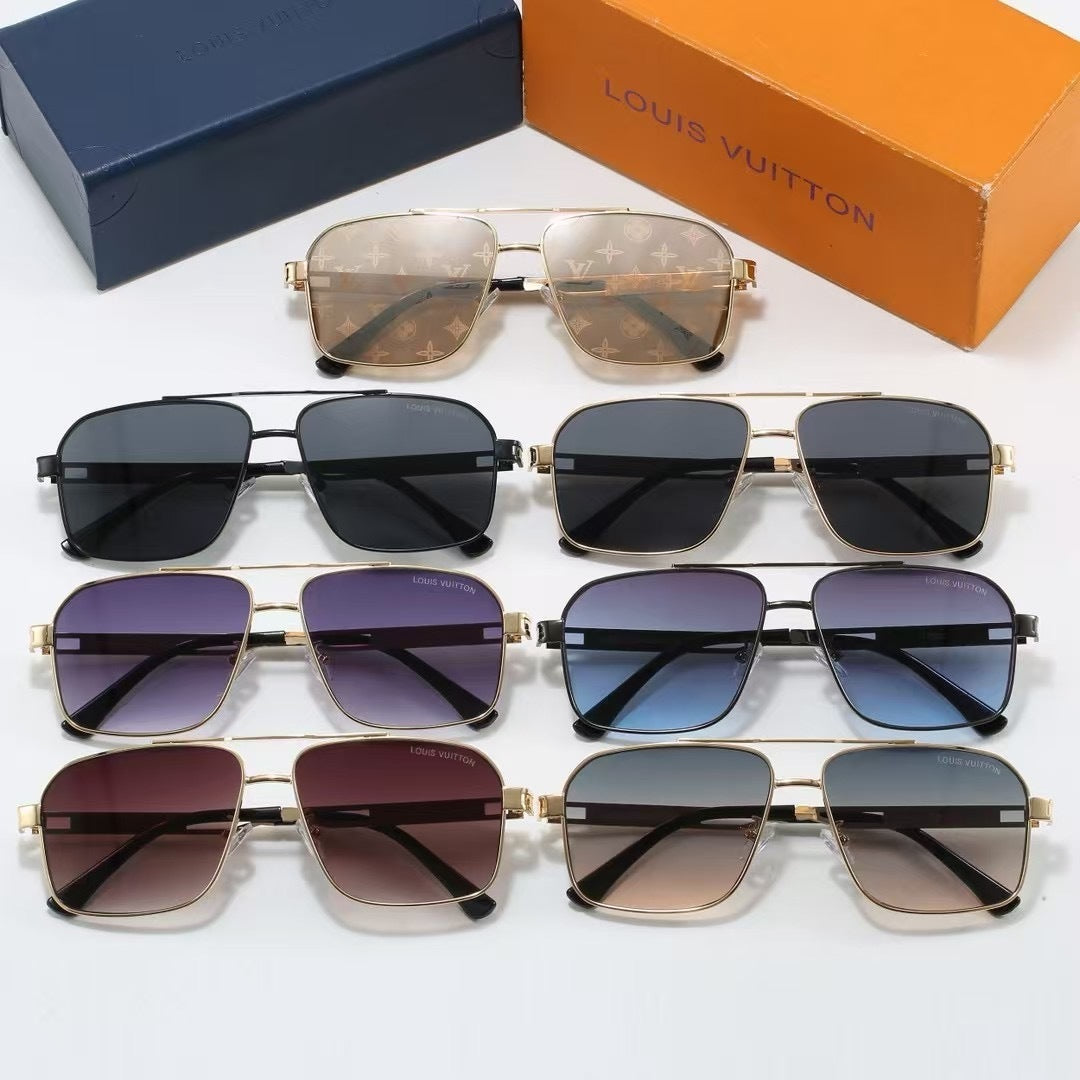Louis vuitton Double Bridge Metal Square Sunglasses Square