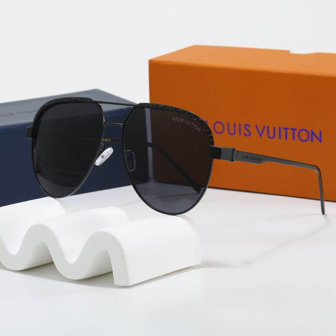 Louis vuitton Metal Aviator Frame Decorated Sunglasses Aviator