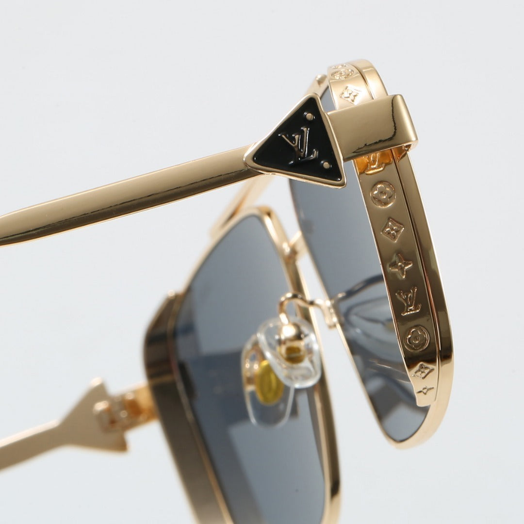 Louis vuitton Double Bridge Metal Square Sunglasses Square