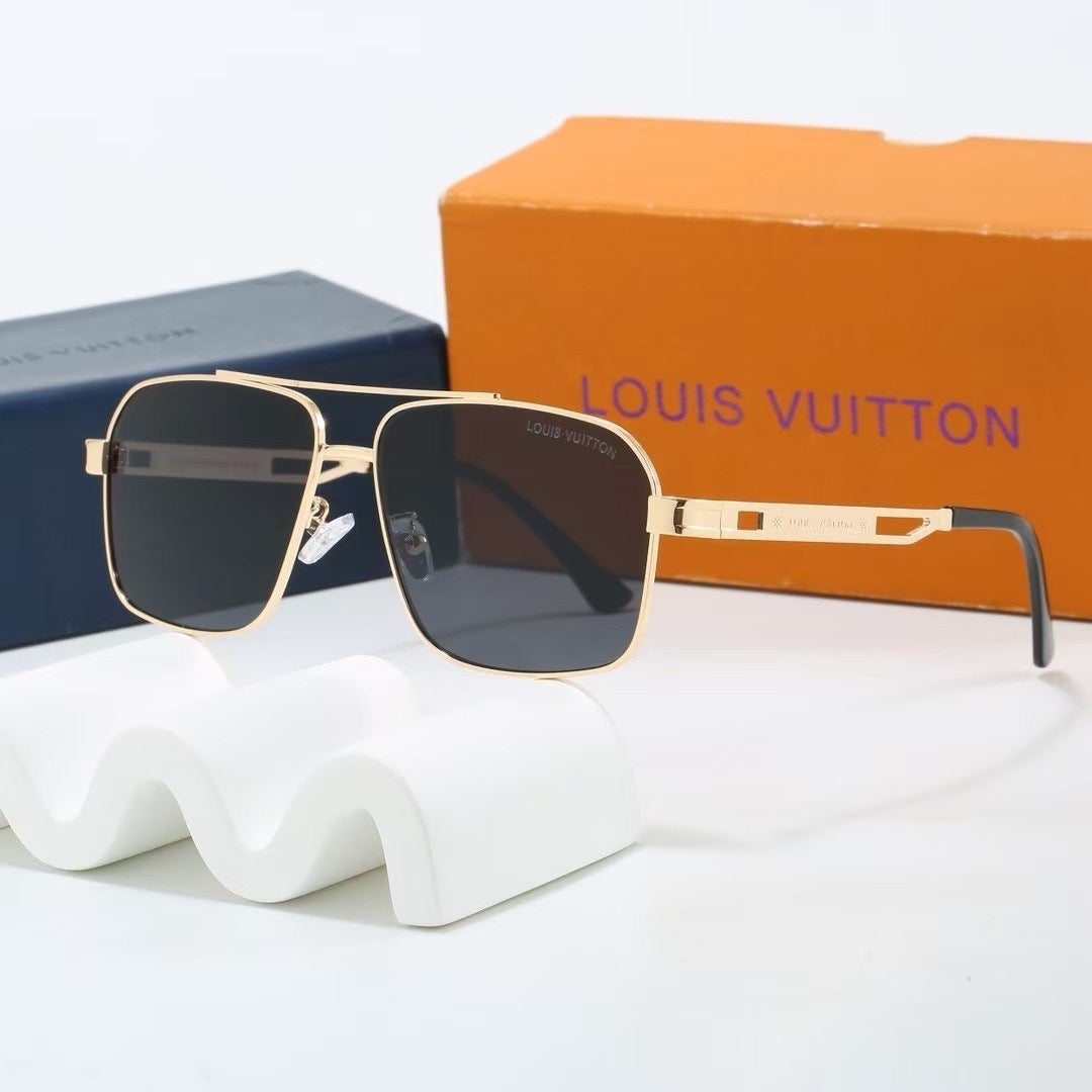 Louis vuitton Double Bridge Metal Square Sunglasses Square