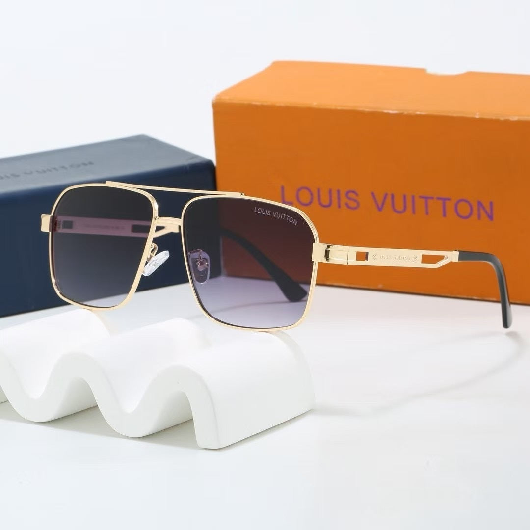 Louis vuitton Double Bridge Metal Square Sunglasses Square