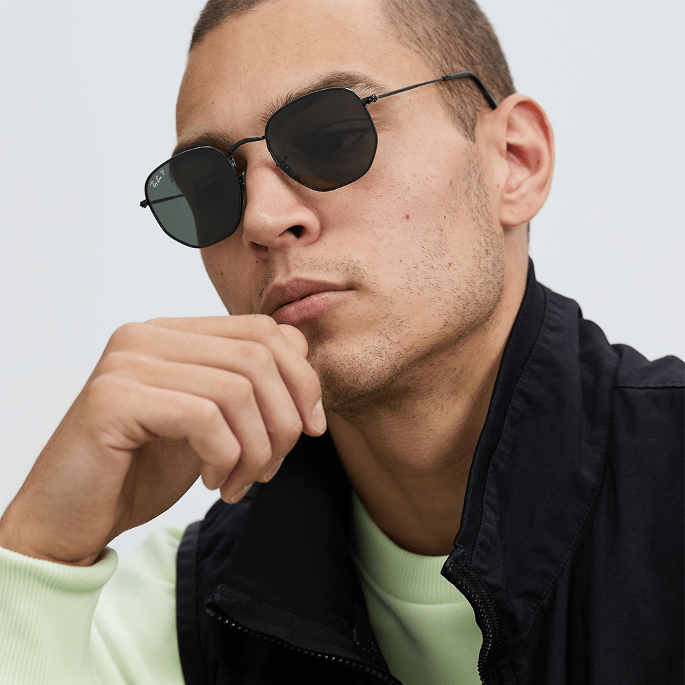Ray-Ban Hexagonal RB3548N 002/58 51 Polarised Sunglasses Mixed